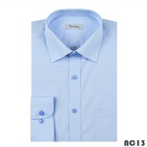 피에르가르뎅 남성 NC13 블루 평직 셔츠 PJDS1937