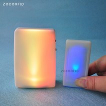 초인종 7 색 조명 플래시 음악 집 무선 노인/청각 장애인 남성용 도어벨 움직임 센서 벨, 없음