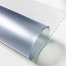 반투명 매트 원형 유리대용 테이블 식탁 책상 데스크 매트 두께 1.5mm, 101 ~ 110 (cm)
