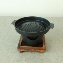 오메가키친 가정용 미니화로 개인화로 바베큐그릴 화로구이 낭만 홈핑, 1개, 구이판+화로세트/06)1인나베S-1A