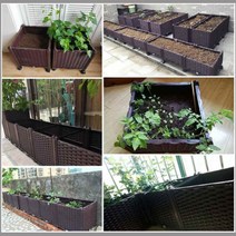 소느로만 조립식화분 베란다텃밭 조립 화분 텃밭 대형화분 플랜트박스 옥상 화단 텃밭상자 플라스틱화분