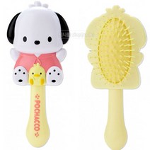 산리오 입체 헤어 브러쉬 - 마이멜로디 쿠로미 폼폼푸린 시나모롤 키티 포차코 한교동, 05-헤어브러시-포차코