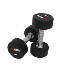 [동화스포츠] 아이언불 덤벨 2~50kg 헬스장 고무아령 (1개), 50kg, 1개