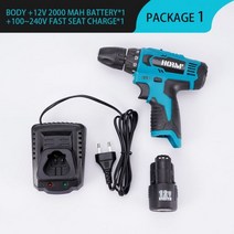 충전드릴 미니전동드릴 전기 무선 드릴 12V 28Nm 10mm 스크루 드라이버 구멍 핸드 렌치 보쉬 배터리용 전동 공구, 1Battery, 미국