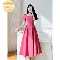 슈피코 처음처럼 한소희 원피스 브이넥 쉬폰 롱 보라카이 키작녀 플라워 백예린 지락실 미미