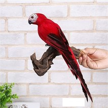 실내 정원 조경 인테리어 앵무새 새 모형 블루35cm