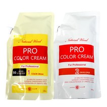 세화 자연바람 칼라크림(프로페셔널 전용) 1제500g+2제500g, 3G 황갈색