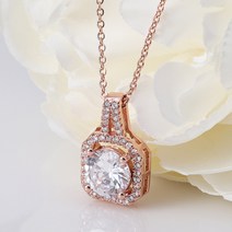 14K 도금 목걸이 그레슬린 큐빅 금목걸이