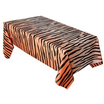 식탁보 테이블보 코스트코 플리마켓 이케아 브라이덜샤워 칠순 우산천 체커보드천 평판 손뜨개 아일랜드 방수 캠핑 미니 행사용 레이스 자수 식탁러너 엔틱 테이블크로스 2인용 원형테이블커, 호랑이 무늬, 137x274cm