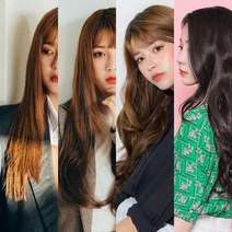 픽앤웨어 여성 똑딱이 고열사 헤어피스 4가지 스타일 긴머리 패션 가발, 내츄럴 브라운, 루즈웨이브, S 사이즈(11cm／똑딱이2개)