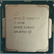 파워딜 인텔/인텔 I7 i7-8700 느슨한 CPU 1151 공식 버전, 한개옵션0