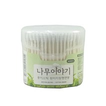 영스타 나무이야기 종이스틱 원터치 원형 면봉, 1, 본상품선택