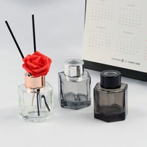 샬롯디퓨저 50ml 육각 디퓨저용기, 육각용기-투명(실버캡), 1개