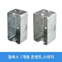 철박스 철복스 스위치 콘센트 매입BOX 승압용 사각 팔각 PVC노출박스, 스위치 55mm