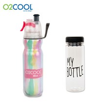 O2COOL 시원한 여름 미스팅 보냉물통 미스팅선풍기, 06.미스팅 보냉물병 레인보우(핑크)