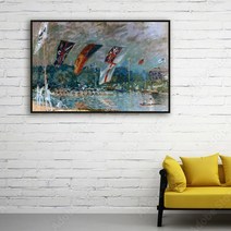 [더벨라] 시슬레 - 몰지의 보트 경주 Regatta at Molsey 모던프레임 캔버스액자