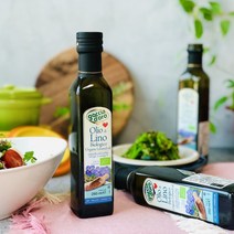 고챠도로 유기농 냉압착 아마씨유 250ml 오메가 3 6 9 폴리페놀 리그난 샐러드 드레싱, 250ml x 2병