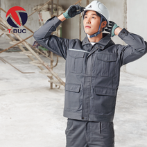 티뷰크 작업복상의 TB-792J 방염복 방진 크린룸 공장, 2XL