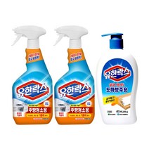 다봄마켓 유한락스 주방청소500ml 2개+도마행주용500ml 1개, 5개