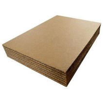 Corrugated Cardboard Filler Insert Sheet Pads 1/8” Thick - 12 x 9 Inches for Packing mailing and C, 1