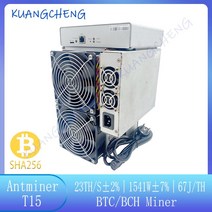 중고 BITMAIN Asic 채굴기 AntMiner T15 23T 7nm SHA256 PSU 비트코인 채굴기 S9 T17 T9 Innosilicon T2T T3 M21 M20S M