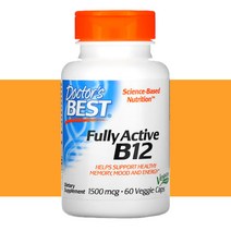닥터스베스트 B12 1500mcg 비타민B12 메틸코발라민 풀리 액티브 60 베지캡슐, 상품선택