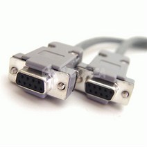 수작업 RS232 9핀 암-암 5M 크로스케이블 시리얼통신