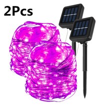 LED 태양 조명 야외 스트링 화환 50/100/200/300 패어리 라이트 크리스마스 방수 거리 정원 램프 가로등, 14 2Pcs pink_06 22M 200LED