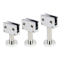 철물의민족 유리 브라켓 3종 샤워부스발 욕실칸막이 화장실 받침대, 8T