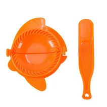 만두틀 만두 프레스 금형 가정용 수동 크러스트 도구 밀가루 DIY 마커 주방 과자 베이킹 액세서리, [05] 주황색, [05] 주황색
