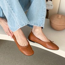 귀여운 쿠션 리본 플랫슈즈