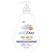 Baby Dove 민감한 스킨 케어 베이비 로션 진정 효과가 있는 로션 수분 저자극성 및 피부과 테스트 완료 368.5g(13온스)