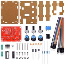 신호발생기 1hz-1mhz xr2206 기능 diy 키트 사인삼각형사각형 출력 가변 주파수 진폭, 케이블로