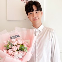 비누꽃 장미 꽃다발 기념일 선물 입학 졸업 생일 선물, 6송이, 선택안함