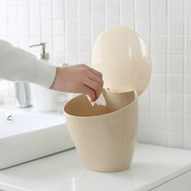 [KT알파쇼핑]사무실 책상 화장대 미니 다용도 디자인 휴지통, 색상:브라운, 색상:브라운_수량_상세페이지참조