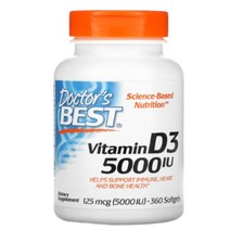 닥터스베스트 Vitamin D3 비타민 D3 5000 IU 360정 720정, 1통