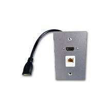 신길전자 벽면 HDMI LAN 알루미늄 판넬 월플레이트 인테리어콘센트 인터넷선 연결