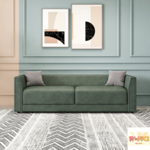 테크니컬 패브릭 소파 소형 북유럽 모던 듀오 2 3인위 인플루언서 거실 렌탈룸용 침실, 3인 2m / 쿠션 2개 증정, 먹색