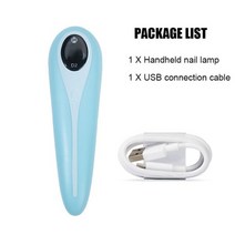 젤네일기계 셀프 젤 램프 휴대용 네일 건조 UV LED 손톱 충전식 미니 건조기 휴대 가능성 아트 도구, 3Pcs LED Blue