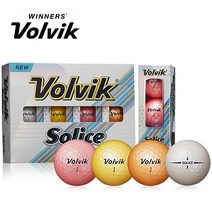 볼빅 골프공 솔리체 컬러볼 메탈코팅 3피스 멀티컬러 1더즌 12구, 볼빅 솔리체 골프공 (1더즌 12구), 오렌지