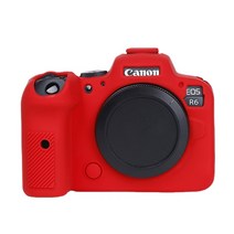 카메라 케이스 가방 보관 호환 실리콘 DSLR 바디 캐논 EOS R6 R5 R RP M50 70D 80D 90D 600D G7X III 디지털 카메라에 대 한 보호 피부 커버, [01] For EOS R6 black