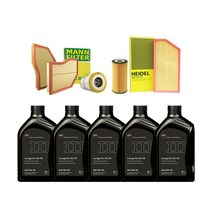 아우디 A6 순정 엔진오일 세트, 뉴 A6(04~18년), 2.0 TFSI [BYK] 5L, 순정 + HEIDEL 오일필터 +에어크리너