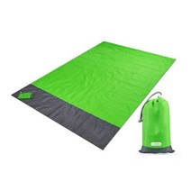 200x210cm 접이식 방수 포켓 비치 매트 캠핑 담요 야외 휴대용 여행 피크닉 텐트 비치 매트 장비, 협동사, 녹색
