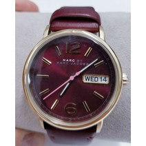 시계 마크 제이콥스 MBM1386 Fergus Purple 다이얼 가죽 스트랩 여성용 161761