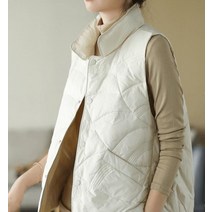 드레스허그 4color 웨이드 경량 패딩 조끼