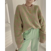 반집업 맨투맨 브이넥 풀오버 여성의 새로운 한국 스타일 패션 라운드 넥 느슨한 표범 긴팔 스웨터 기본 기본 스웨터 여성 탑 y2k 소녀