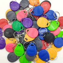 rfid칩 근접 ID 토큰 Keyfobs 복사 재기록 가능 중복 RFID 태그 EM4100 125kHz 카드 EM4305 T5577 100 개, X-Green