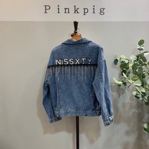 핑크피그 비즈 청 자켓(PPA21JK1004)