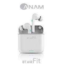 [이어폰코리아] 아남 BT-AIR fit TWS 5.0 / 무선블루투스 이어폰 / ANAM BT-AIR fit [화이트] 블루투스이어셋, 화이트