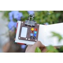 휴대용 미니 물감 소형 원목 파레트 우드 드로잉 그림 팔레트 채색 초상화 이동식 휴대용 12 24 색, H.8색 블랙 호두나무